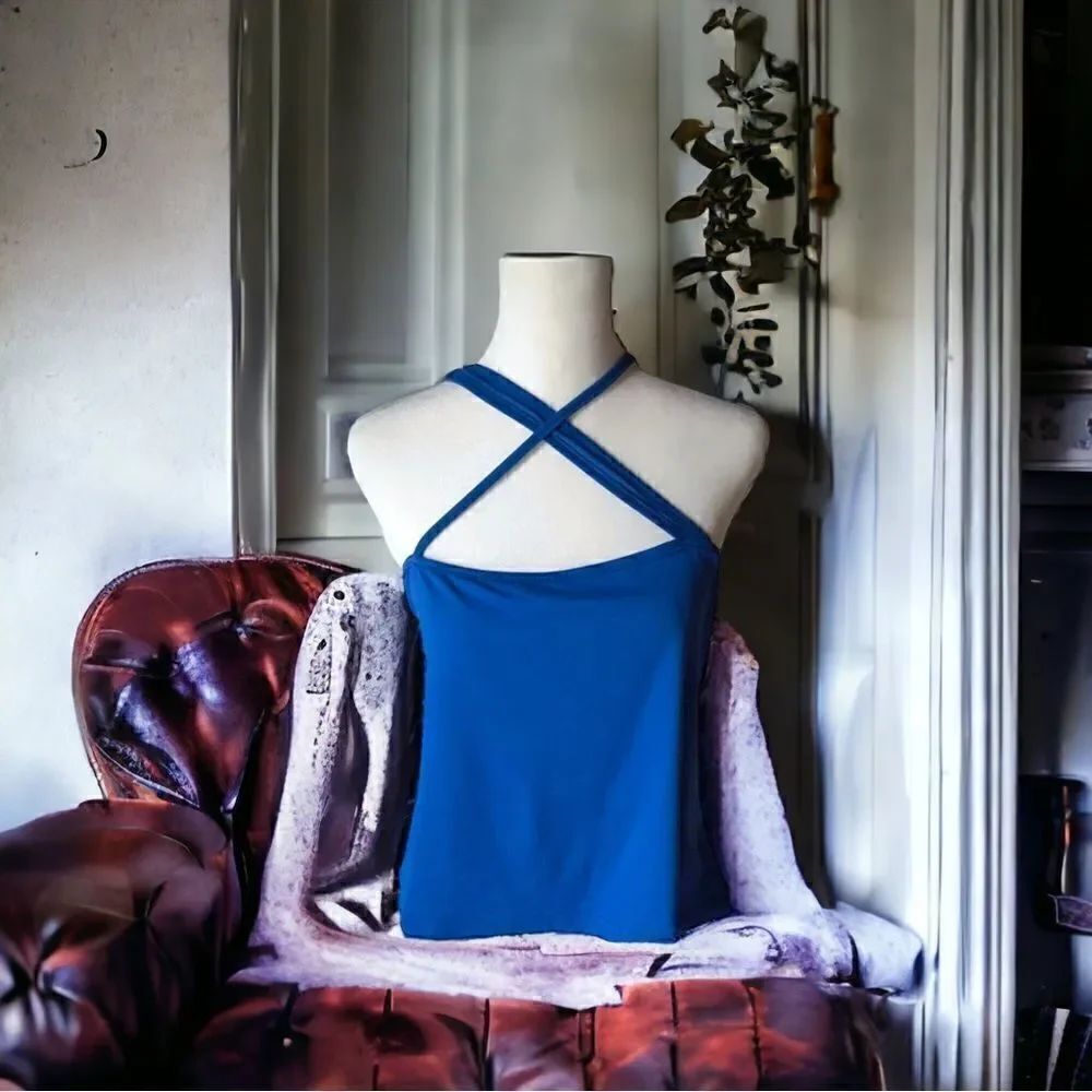 Royal Blue Criss-Cross Top